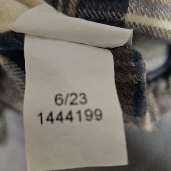 LL Bean Men's Scotch Plaid Flannel Shacket Anorak Traditional Fit Size L - Reg - Picture 9 of 11